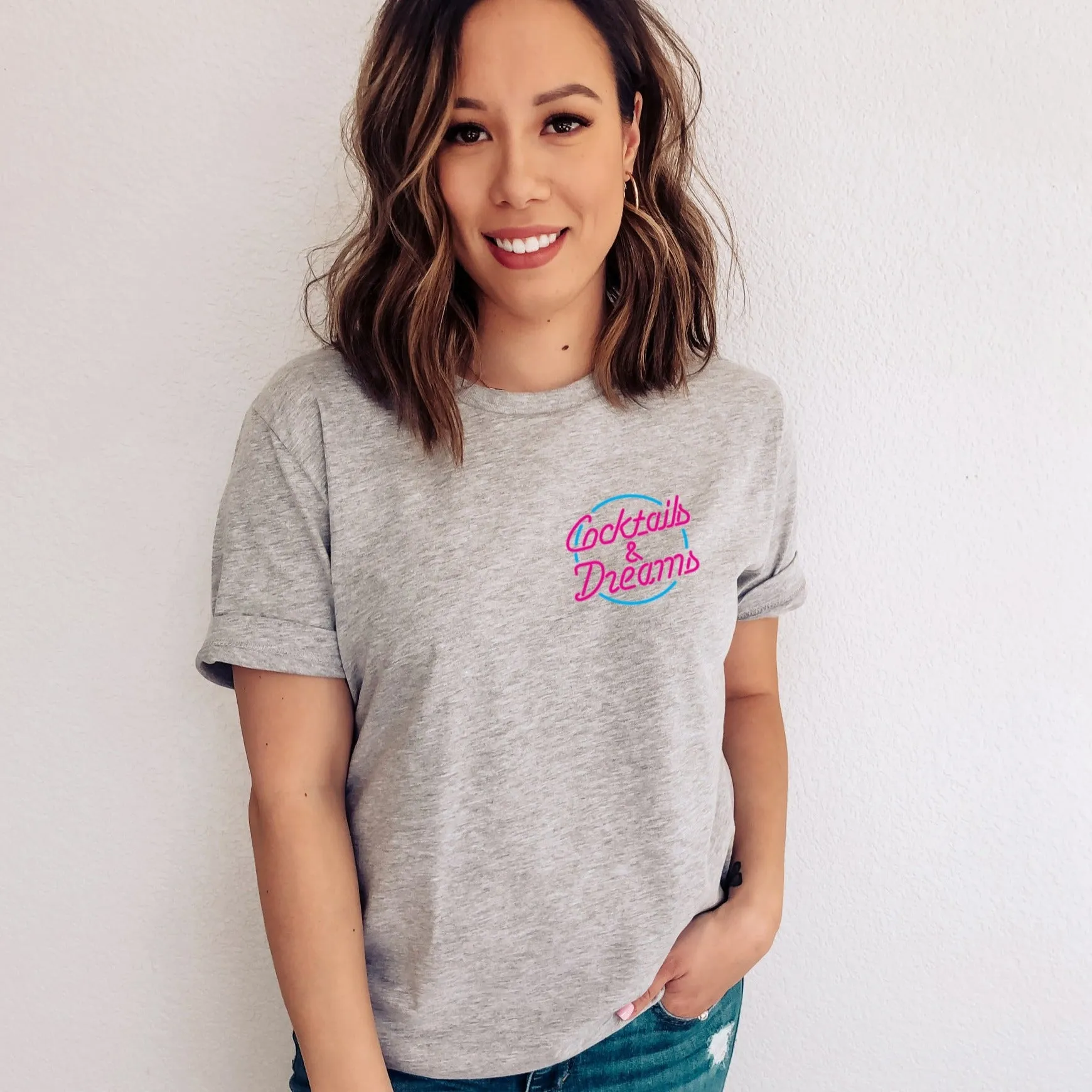 Cocktails and Dreams Ladies T Shirt