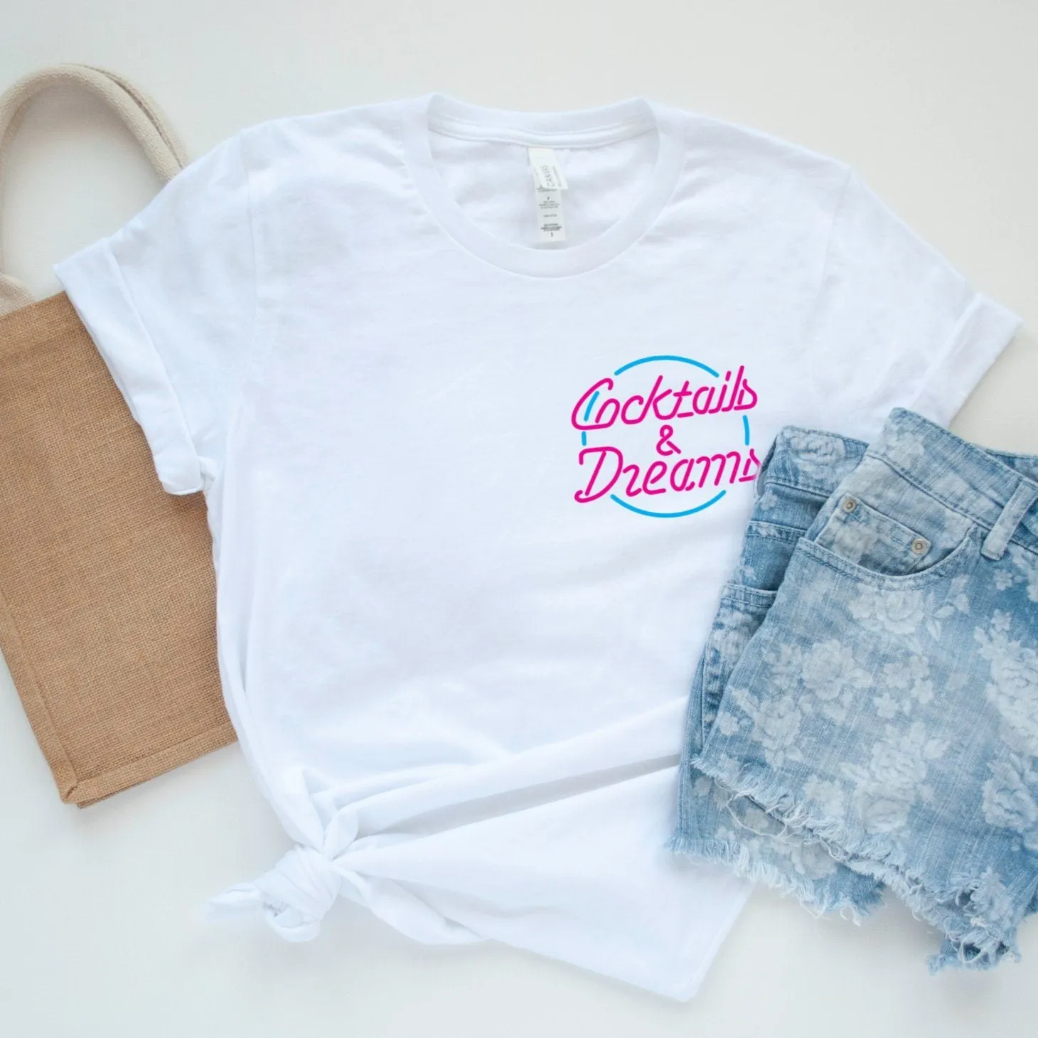 Cocktails and Dreams Ladies T Shirt