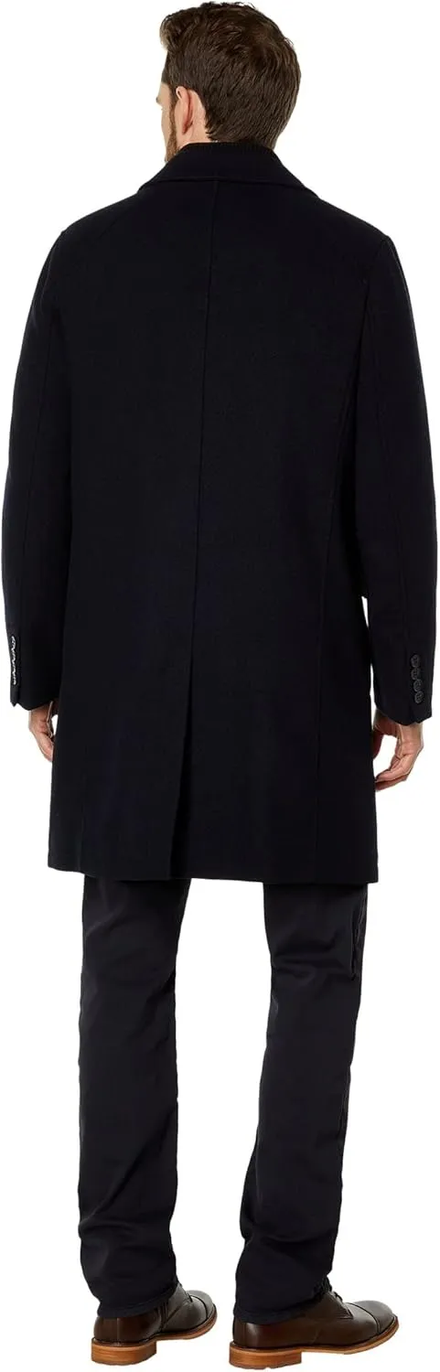 Cole Haan Men's Classic Wool Long Twill Coat