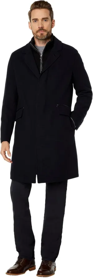 Cole Haan Men's Classic Wool Long Twill Coat