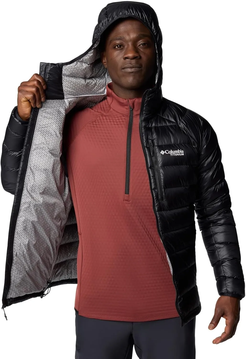 Columbia mens Arctic Crest Down Hooded Jacket