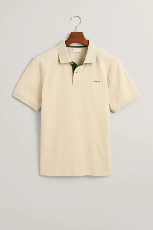 Contrast Pique Polo Shirt
