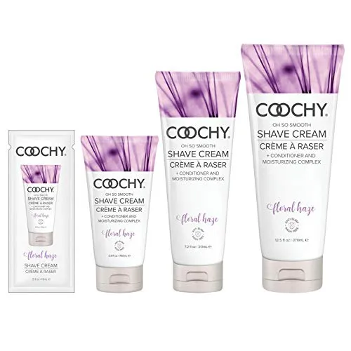 Coochy Intimate Shaving Cream | Shave Conditioner & Moisturizer for Face & Body | Ideal for Sensitive Skin Care, Anti-Bump | Floral Haze, 3.4 oz