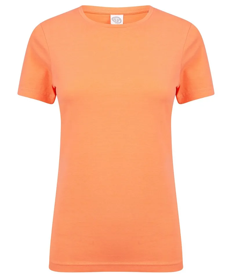 Coral - Feel good women's stretch t-shirt