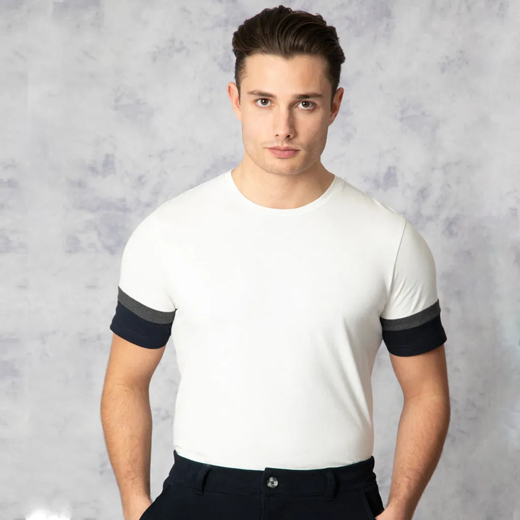 Corville Cotton T-Shirt With Sleeve Detail