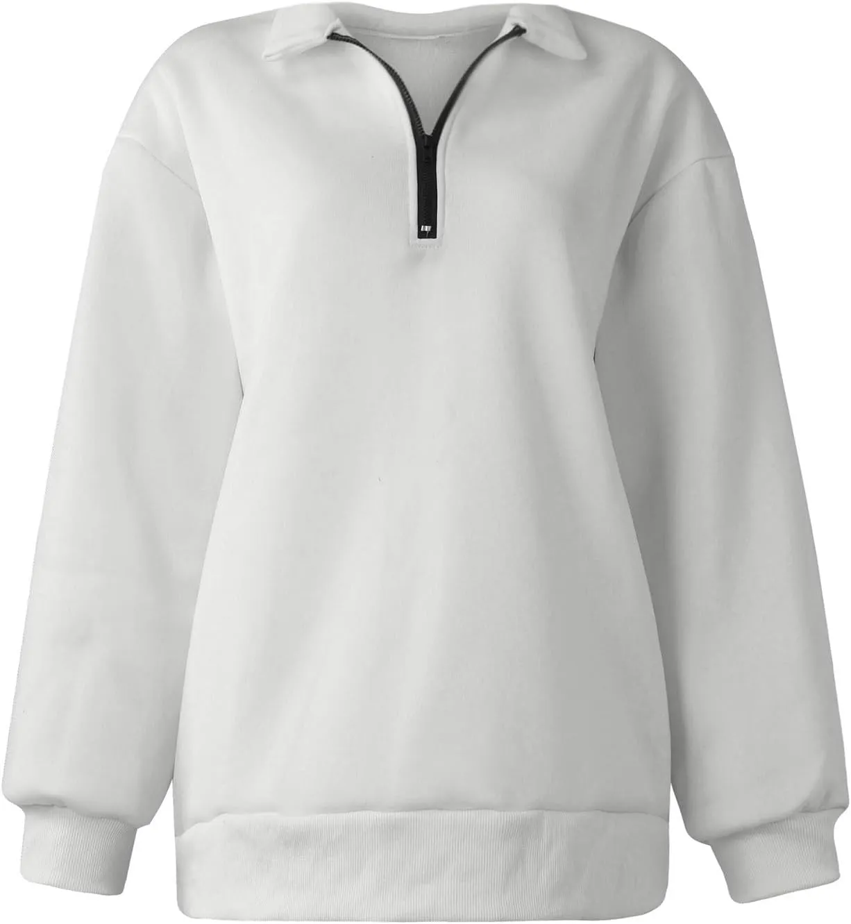 COTECRAM Women Oversized Sweatshirts Hoodies Half Quarter Zip Pullover Long Sleeve Sweaters Teen Girls Fall Y2k Clothes