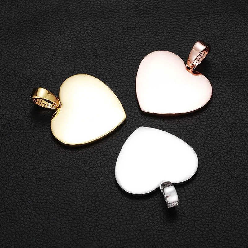 【Custom】double-layer heart shape Memory photo pendant