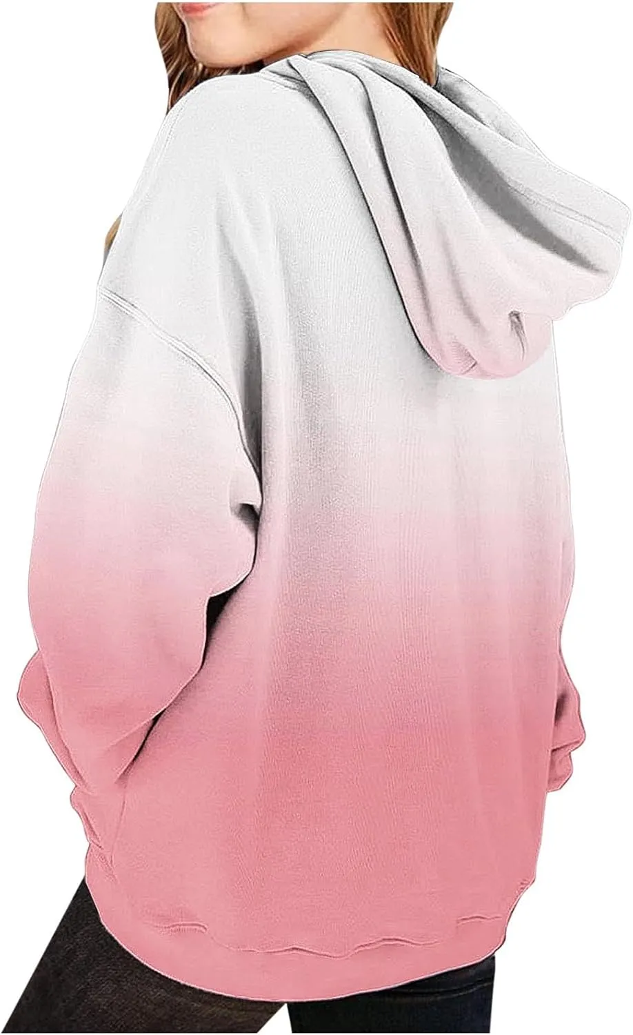 Cute Hoodies for Teen Girls Trendy Preppy Hoodies Y2k Sweatshirts Oversized Long Sleeve Shirts Casual Tie-Dye Outfits