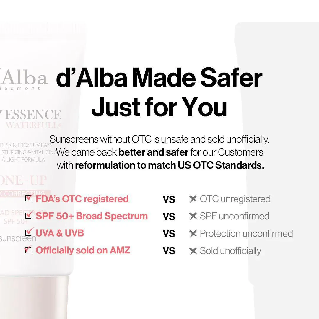 D'Alba Waterfull Tone-Up Sunscreen 黛尔珀水润亮肤防晒霜  SPF50  50mL