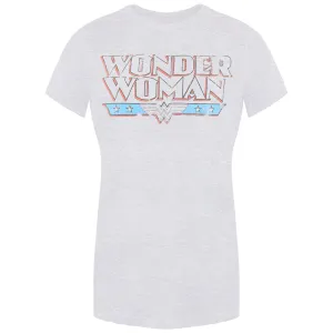 DC Comics Wonder Woman Retro Womens Grey T-Shirt
