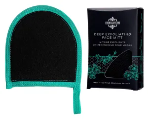 Dermasuri Deep Exfoliating Face Scrub and Body Scrub Mitt - Facial Scrub & Skin Cleanser - Part of the Best Skincare Kit for Women & Men - Cleanse Dead or Dry Skin - Exfoliator Face Scrub Tool