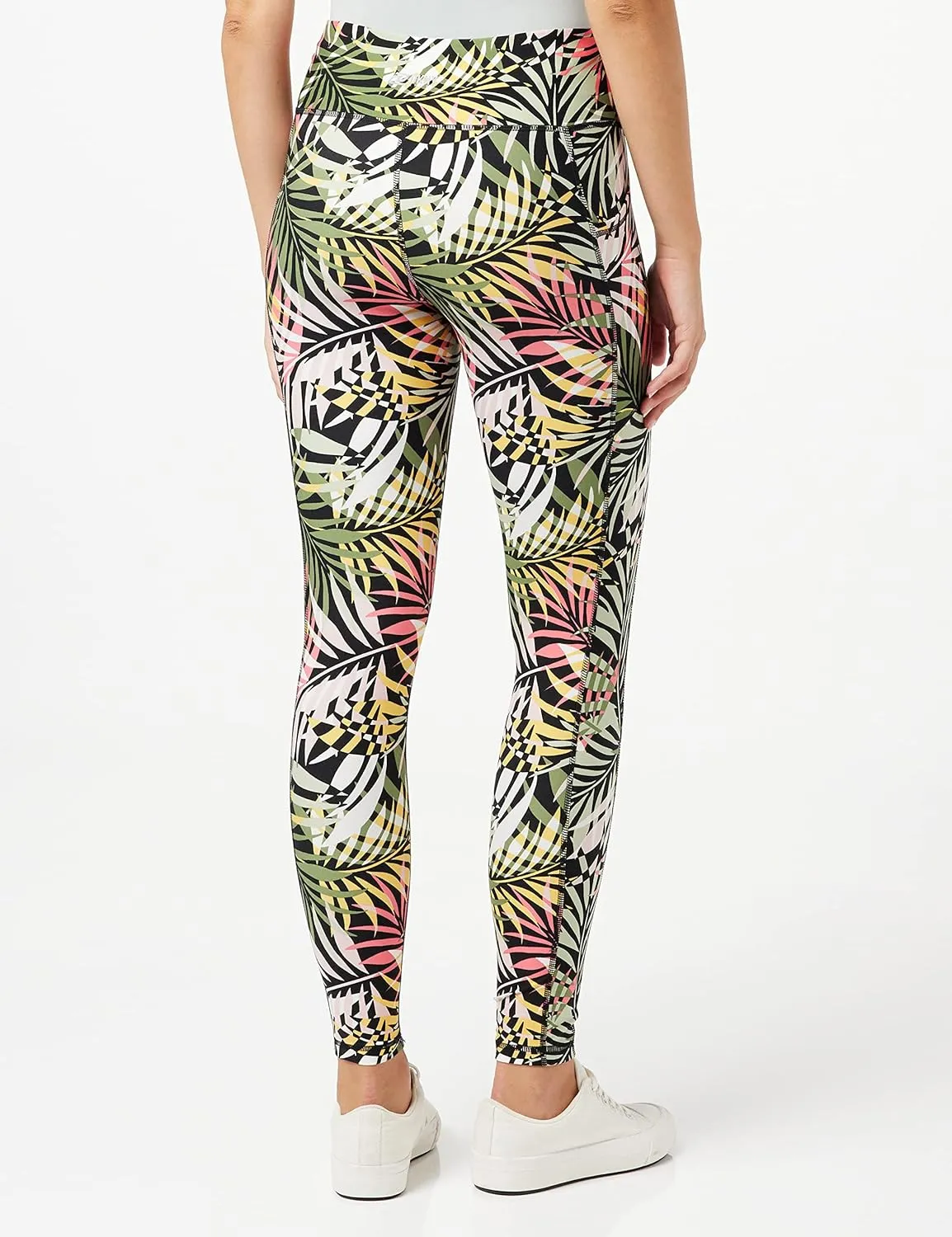 DKNY Women's Tight Printed High Waist Performance Leggings