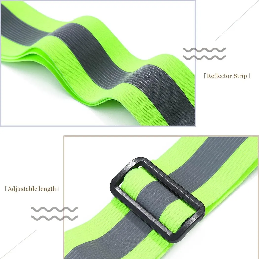 DRESBE Reflective Vest Gear Unisex Warning Vests Adjustable Laser Safety Band for Night Running Cycling Jogging Walking