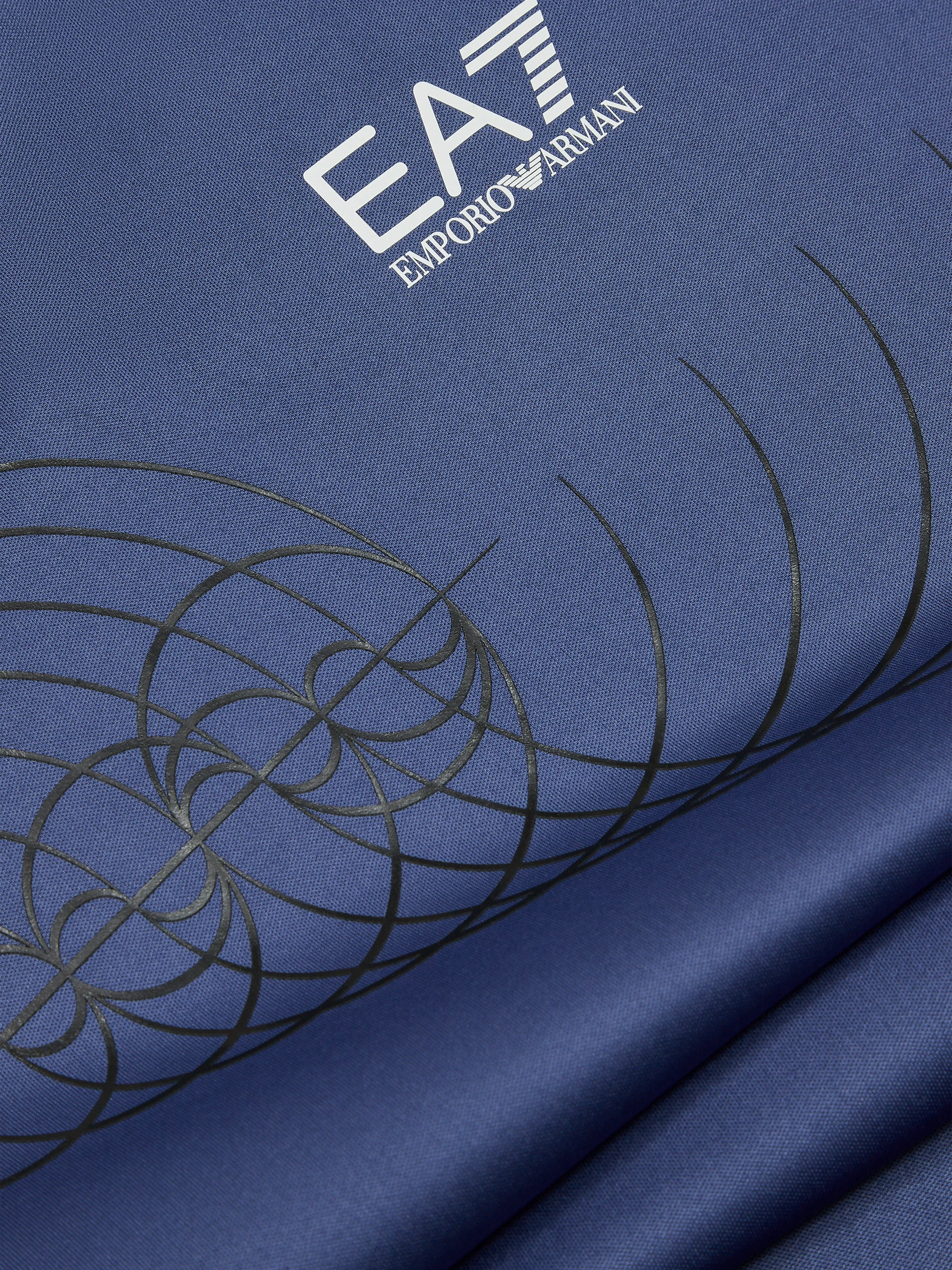 EA7 Emporio Armani Boys Athletic T-Shirt in Blue