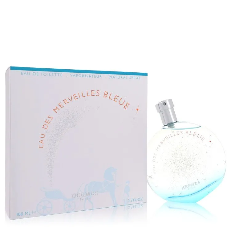 Eau des Merveilles Bleue by Hermes Eau De Toilette Spray 3.4 oz for Women FX-536587