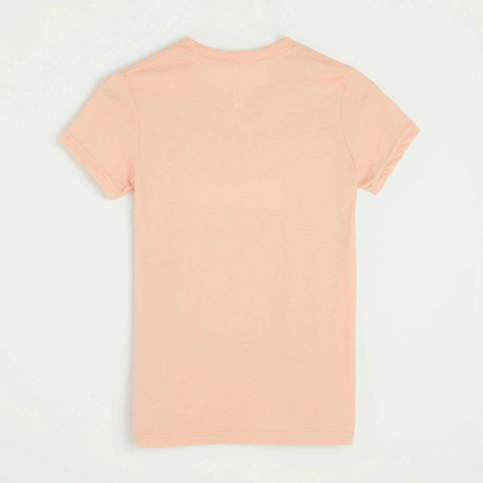 Embroidered Peach Mono T-shirt