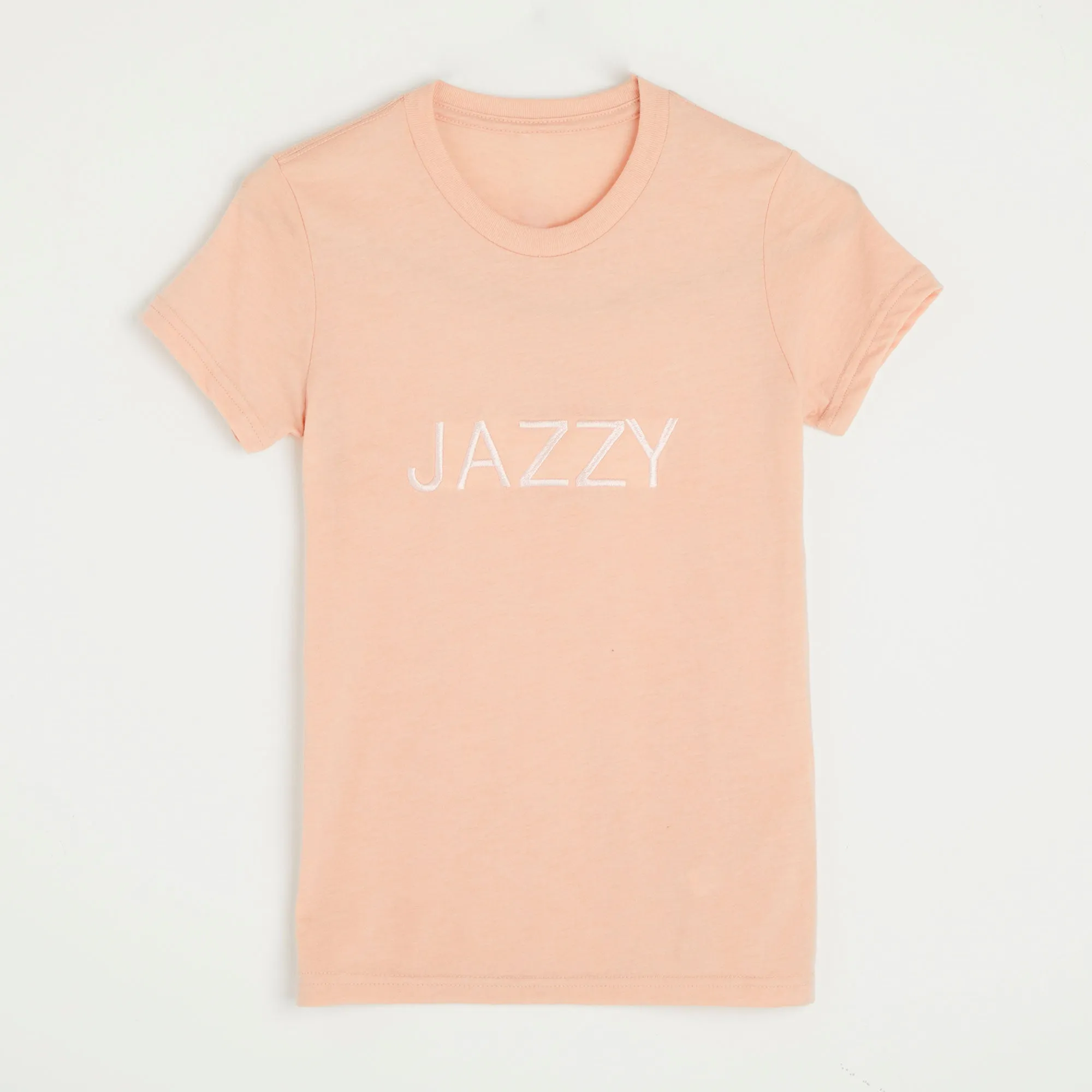 Embroidered Peach Mono T-shirt