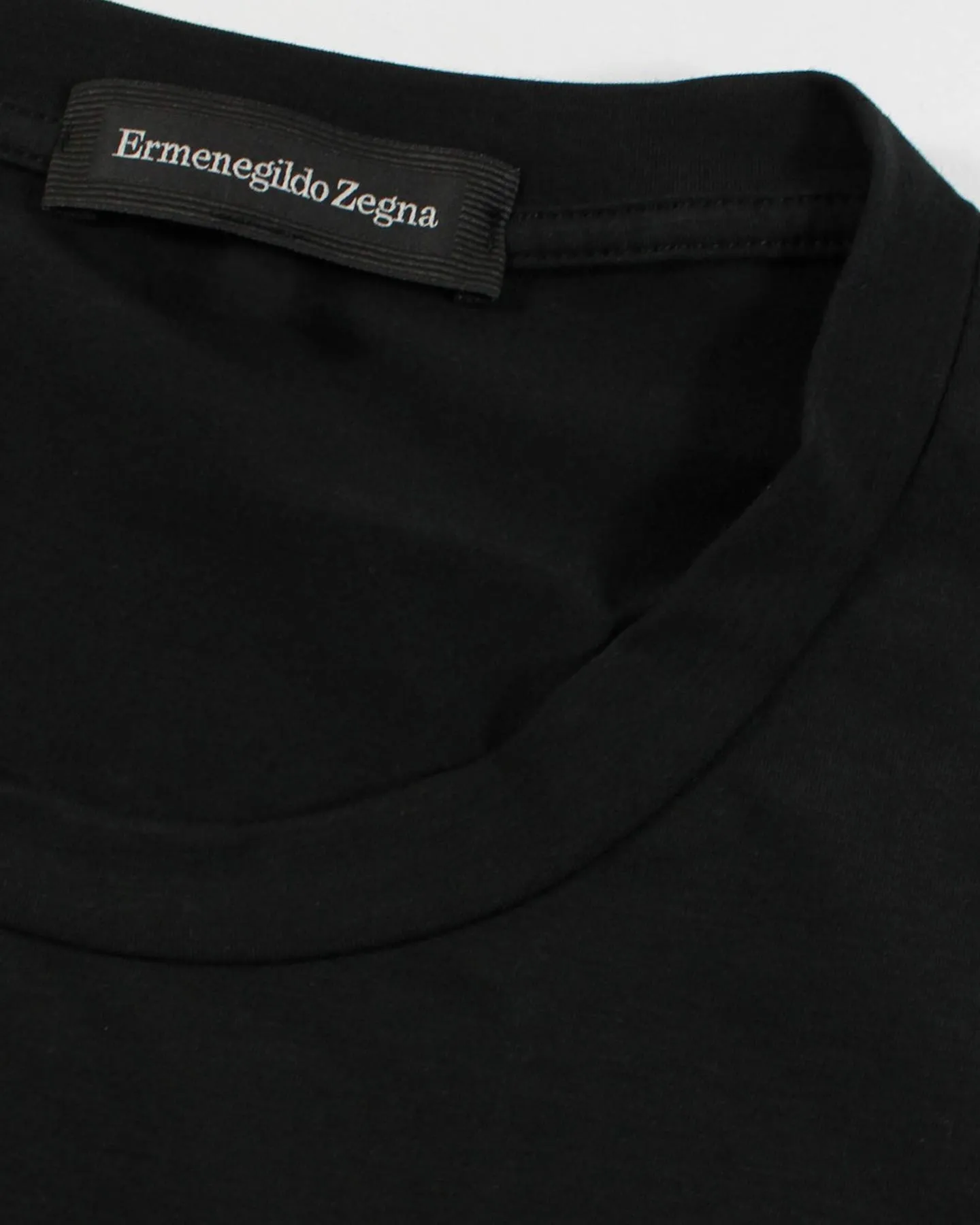 Ermenegildo Zegna Long Sleeve T-Shirt Black Undershirt S REDUCED - SALE