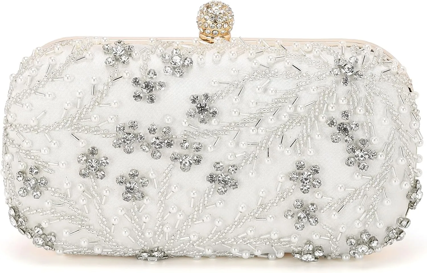 Evening Bags Clutch Purses for Women Formal, Bridal Purses Rhinestone Handbags Shoulder Bag with Chain Sparkly