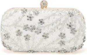 Evening Bags Clutch Purses for Women Formal, Bridal Purses Rhinestone Handbags Shoulder Bag with Chain Sparkly