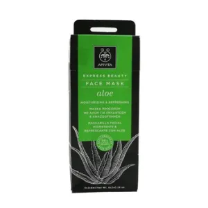 Express Beauty Face Mask with Aloe (Moisturizing & Refreshing) - Box Slightly Damaged