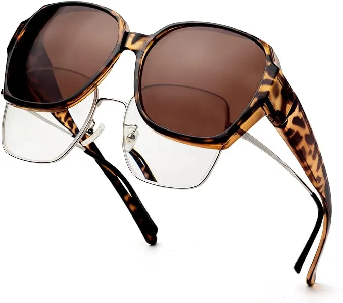 Face Shadow Over Glasses Sunglasses for Women Polarized UV Protection, Fit Over Glasses Sunglasses Lightweight