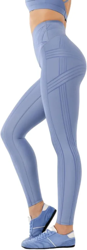 Fanka Women's Powerband Resistance Leggings (Reversible Wear)