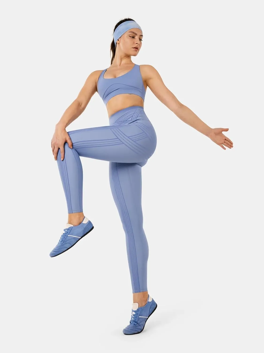 Fanka Women's Powerband Resistance Leggings (Reversible Wear)
