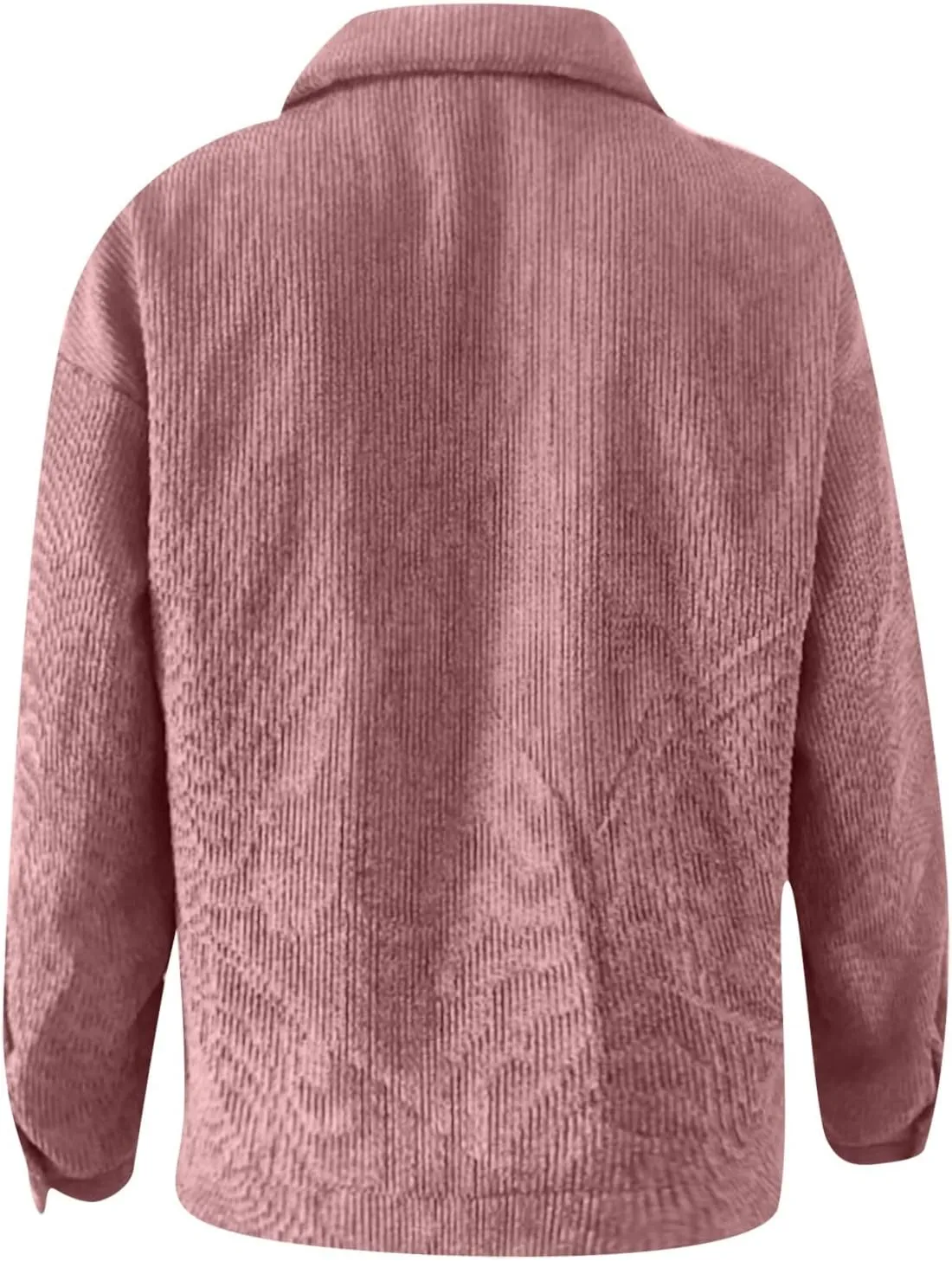Febecool Coats For Women Casual Button Cardigan Casual Jacket Flannel Jacket Women Mid-length Pocket Coat Button Slim Jacket
