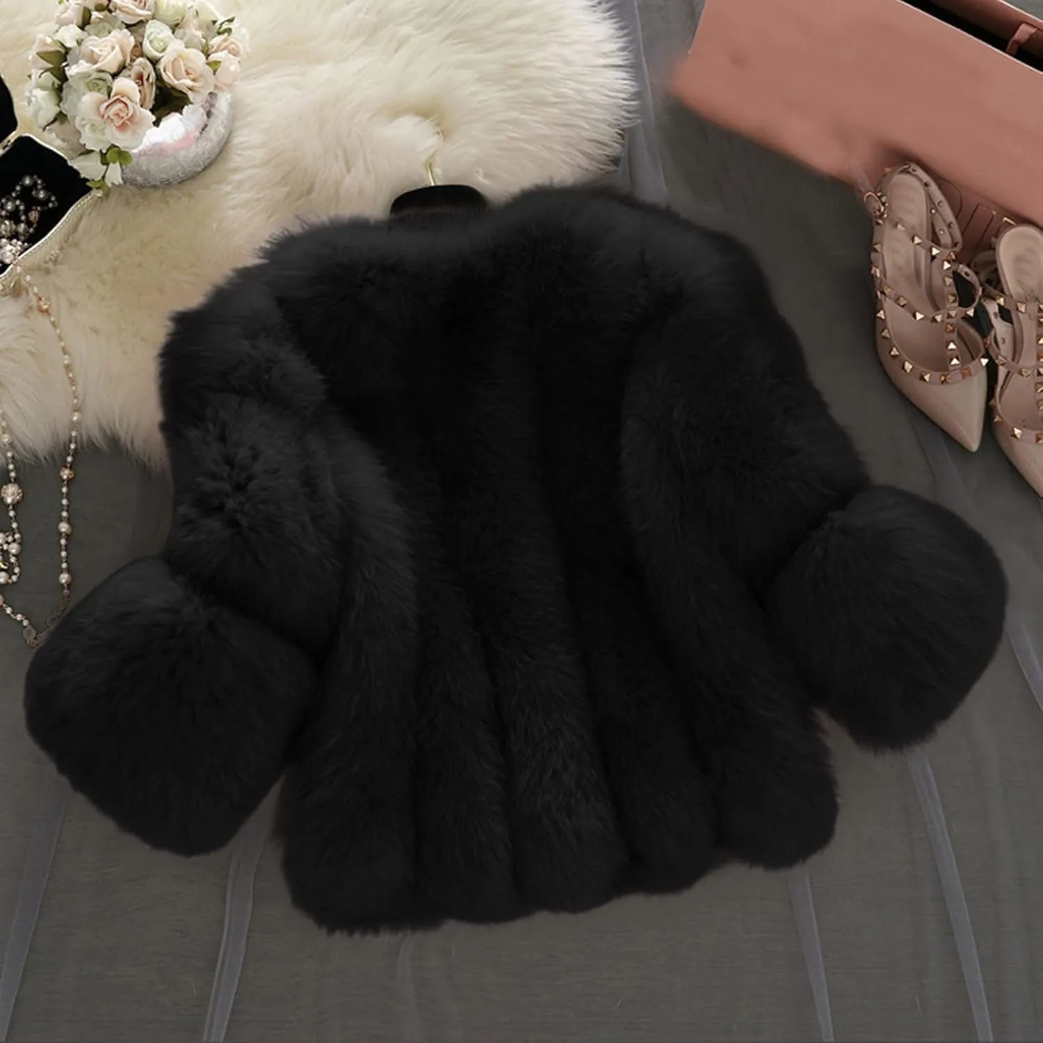 Febecool Coats For Women Fashion Button Cardigan Casual Jacket Heated Jackets Sweater Coat Button Slim Jacket