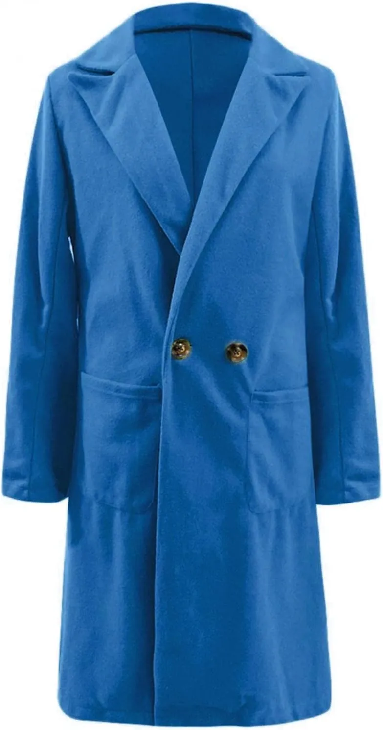 Febecool Coats For Women Lapel Collar Jacket Bomber Jacket Warm Coat Blazer Jackets Sweater Coat Button Slim Jacket