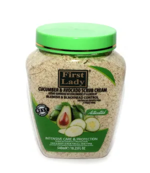 First Lady Cucumber & Avocado Clarifying Scrub Cream for Face & Body