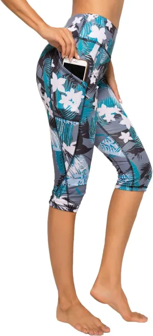 FITTOO Women's Yoga Capris Leggings Pockets Workout Pants