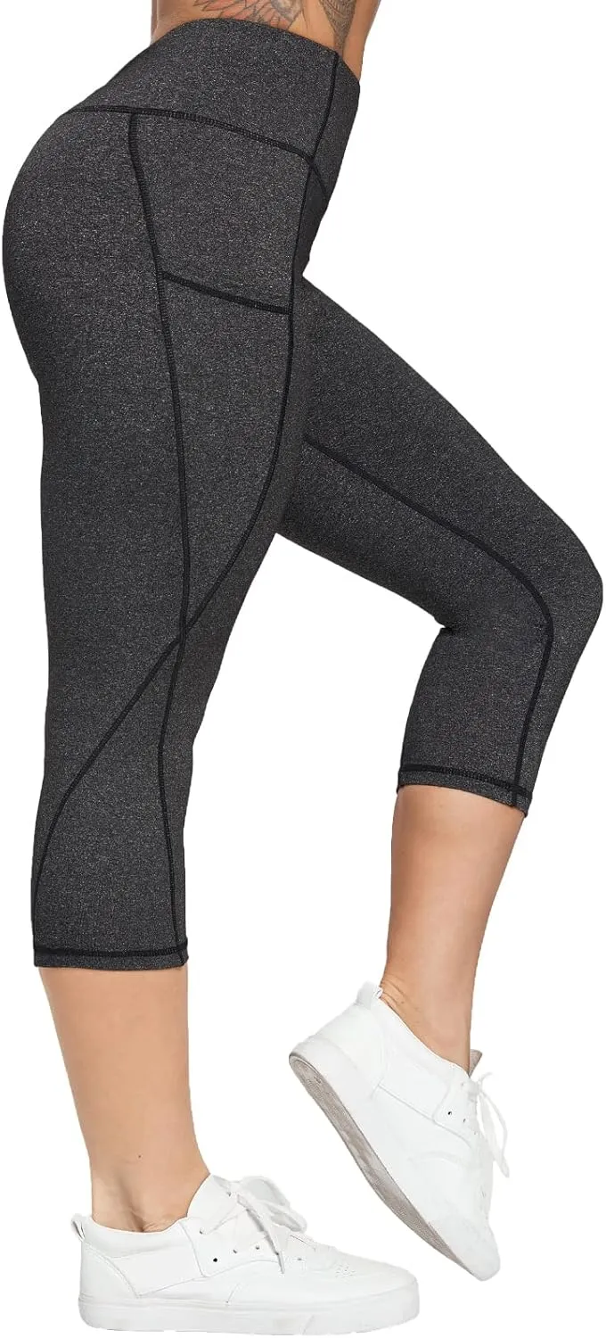 FITTOO Women's Yoga Capris Leggings Pockets Workout Pants