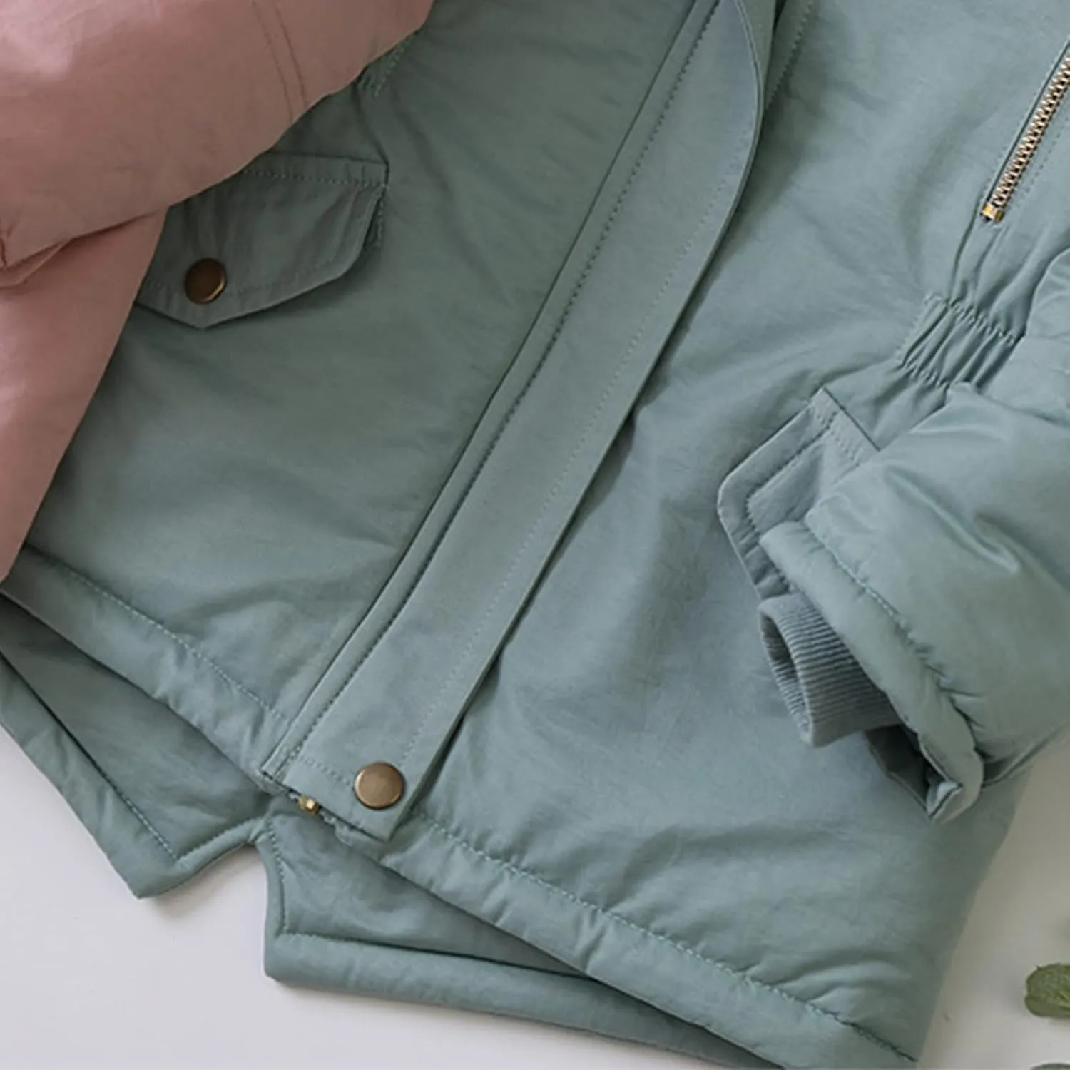 for Kids Boys Baby Girls Boys Autumn Winter Warm Thick Padded Cotton Long Sleeve Fleece Hooded Coat Jacket