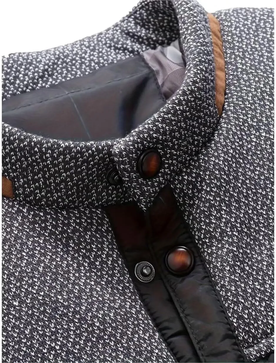 FTIMILD Men's Diamond Quilted Puffer Down Jacket Lightweight Casual Button Down Coats
