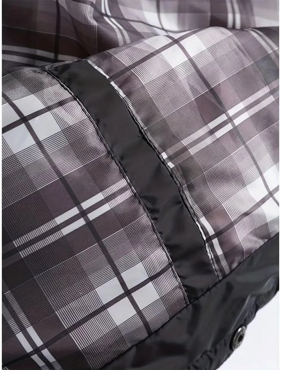 FTIMILD Men's Diamond Quilted Puffer Down Jacket Lightweight Casual Button Down Coats