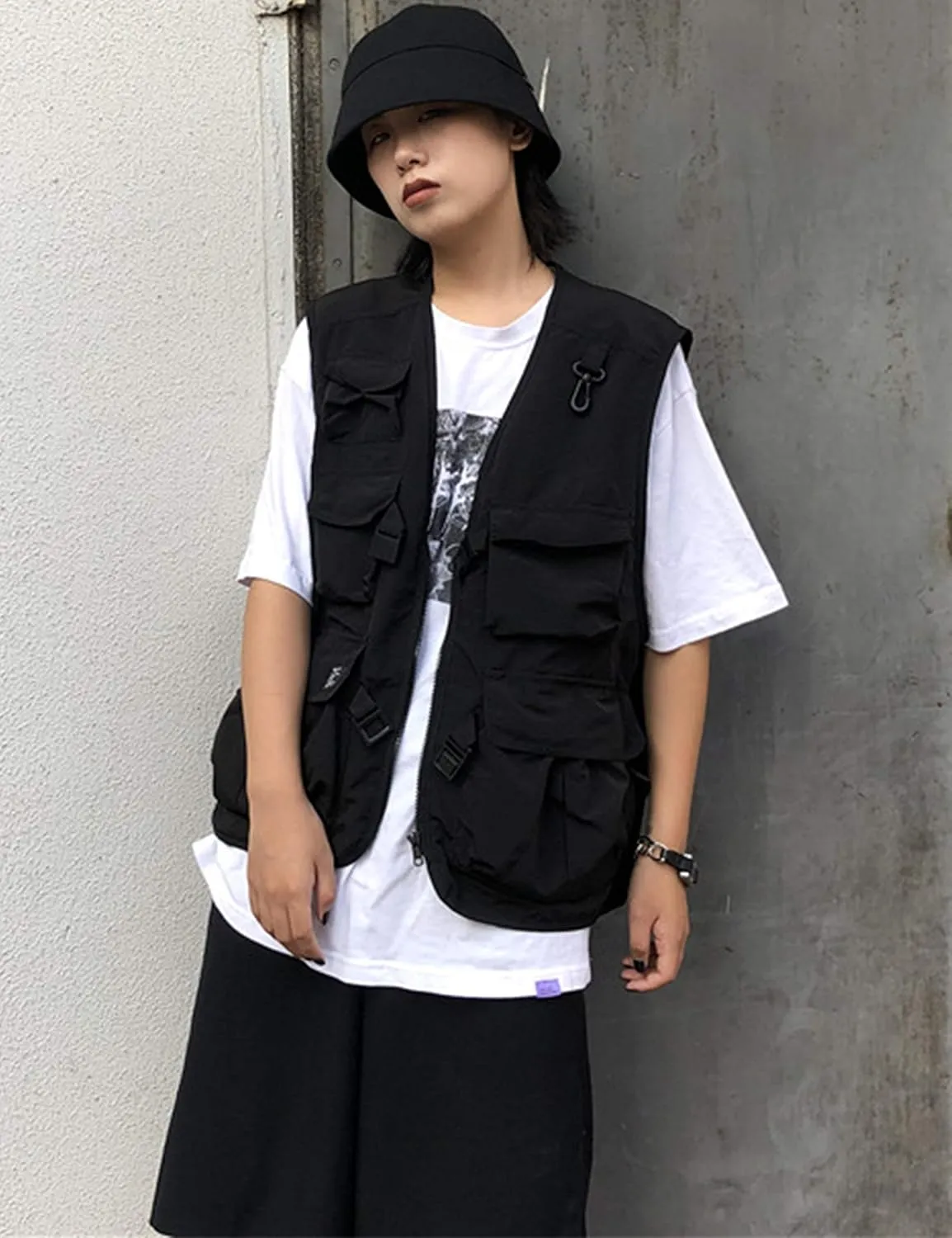 Gihuo Womens Travel Vest Fashion Outdoor Fishing Vest Summer Hiking Safari Photo Vests with Multi Pockets