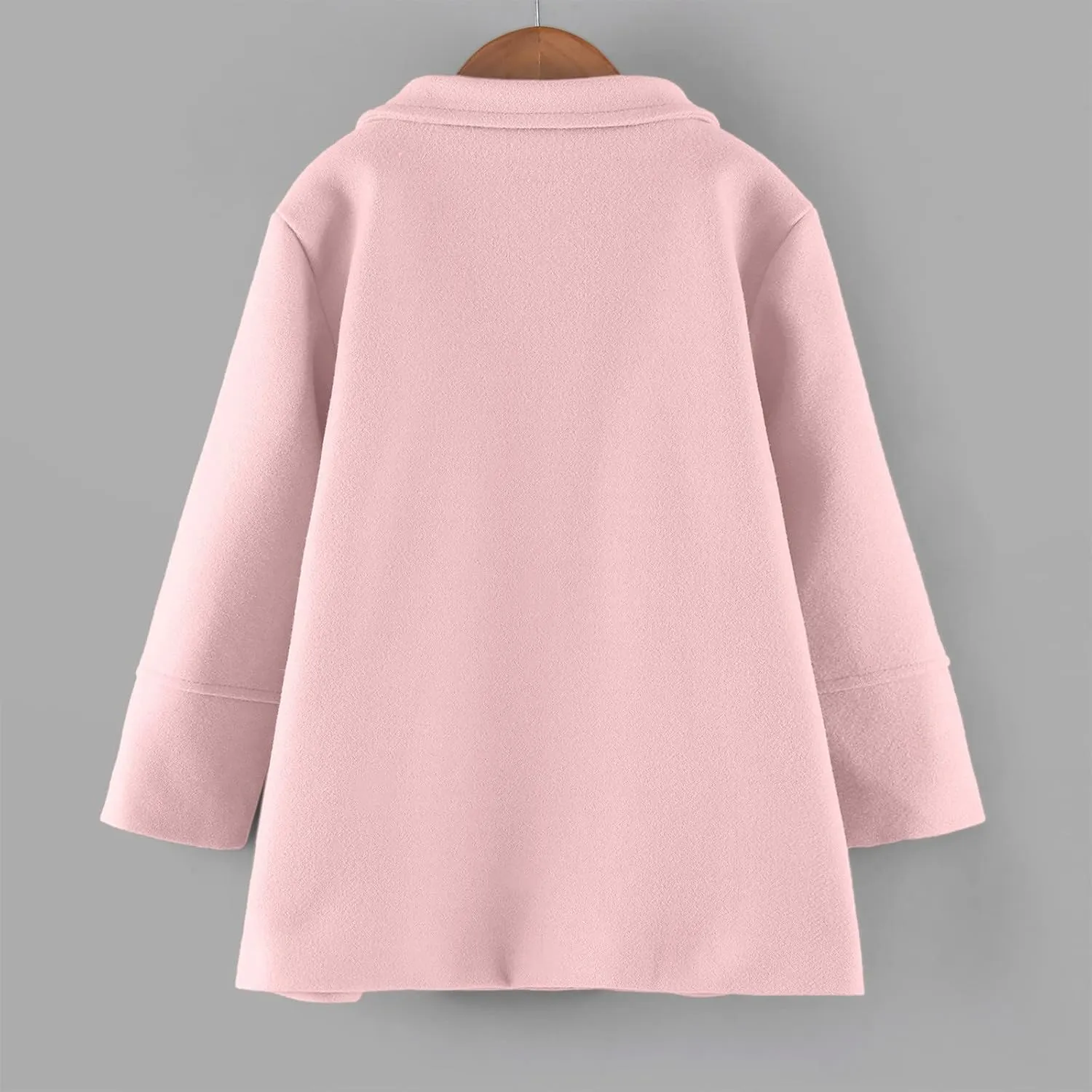 Girls Dress Coat Toddler Trench Coat Faux Fur Jacket Double Breasted Peacoat Girls Wool Lapel Princess Coat Overcoat