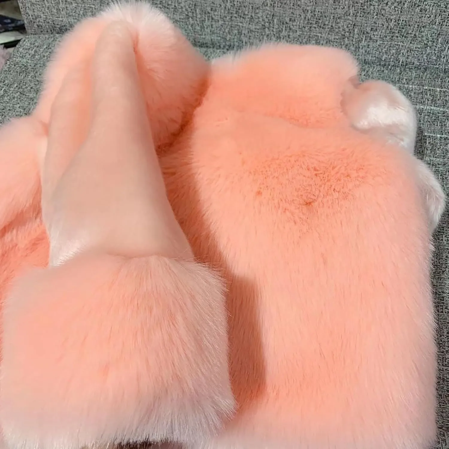 Girls Faux Fur Jacket Kids Winter Dress Coat Toddler Fuzzy Fleece Jacket Elegant Princess Coat Trendy Thicken Overcoat