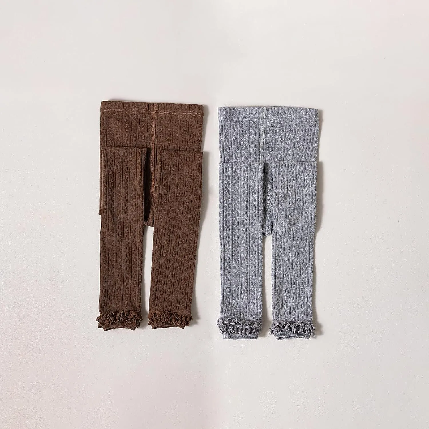 Girls Leggings for Little Girls, (2 Pack) Toddler Girl Pants Leggings for Baby Tights Multiple Colors 2-9 Years