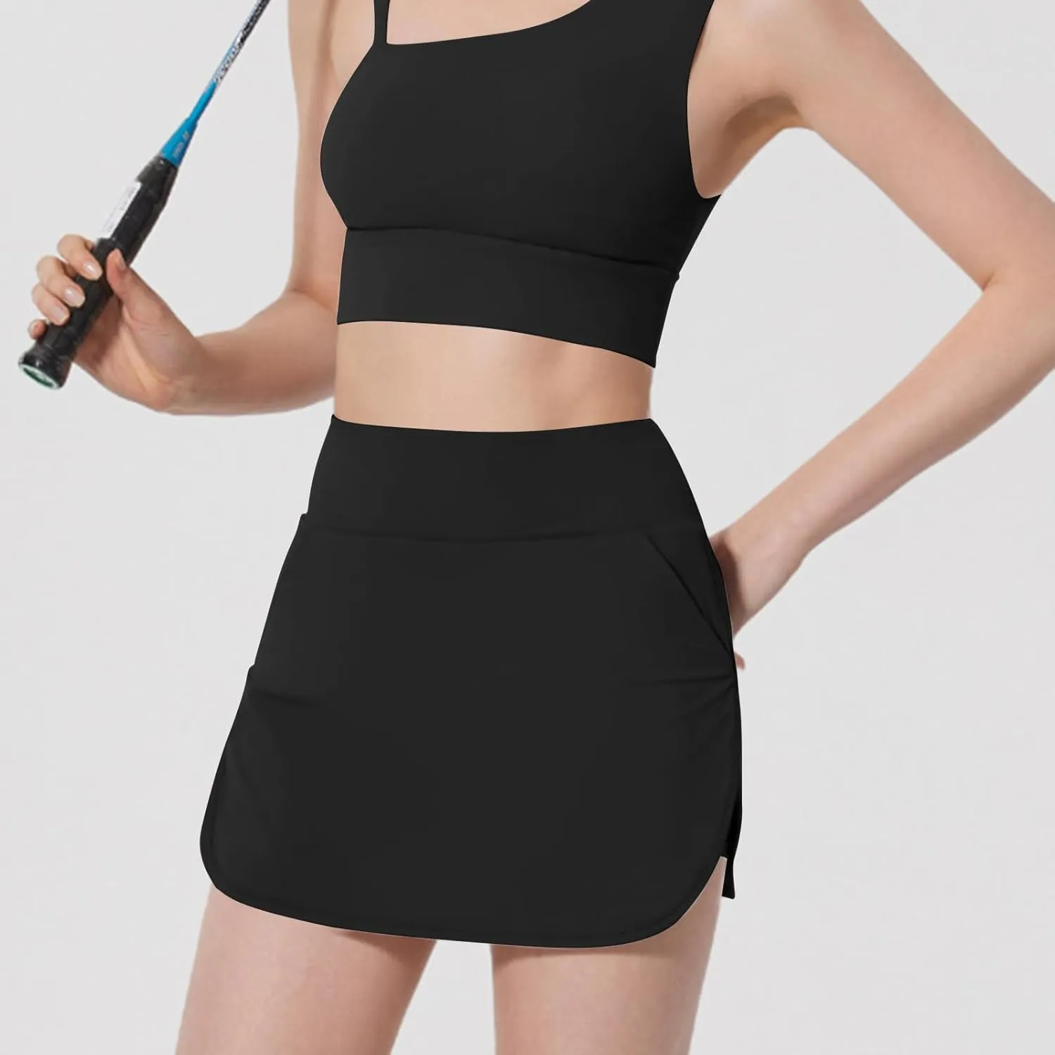 Golf Skirts for Women High Waisted Tennis Shorts with Pockets A Line Athletic Skirt Pickleball Workout Skirt