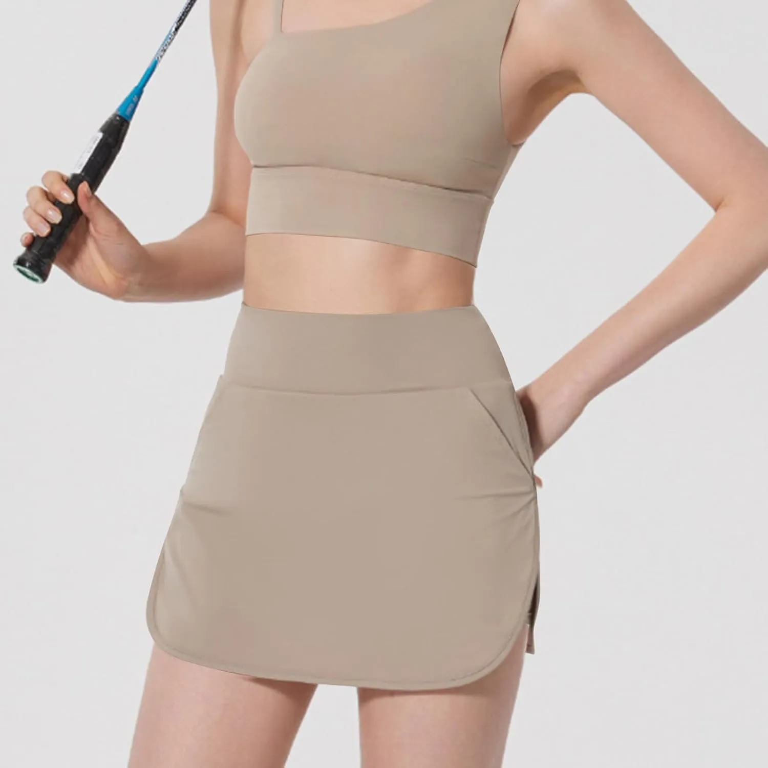 Golf Skirts for Women High Waisted Tennis Shorts with Pockets A Line Athletic Skirt Pickleball Workout Skirt