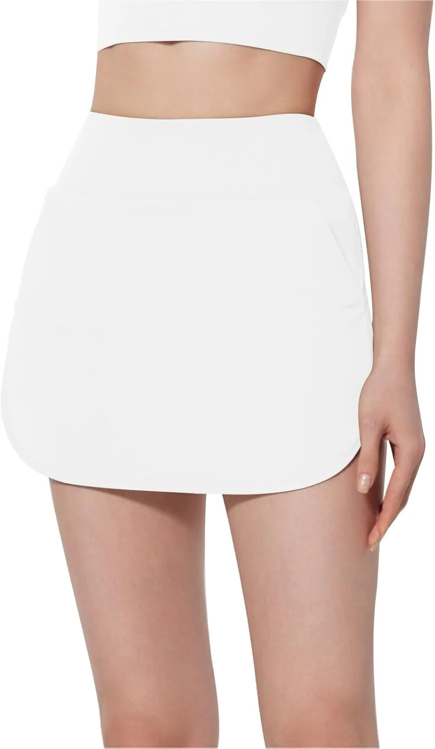 Golf Skirts for Women High Waisted Tennis Shorts with Pockets A Line Athletic Skirt Pickleball Workout Skirt