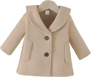 Goodplayer Baby Boy Girl Coat Toddler Pea Coat Fall Winter Jacket Outerwear for Baby Buttons Coat Clothes