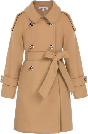 GRACE KARIN Girls Dress Coat Lapel Blend Winter Kids Jackets Coat Size 5-12