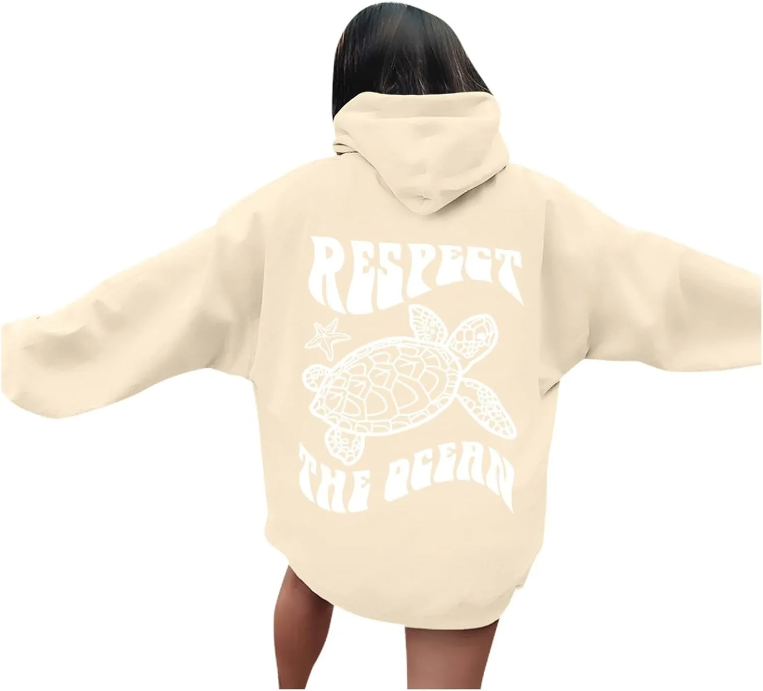 Graphic Crewneck Sweatshirts Women Pullover Ocean Beach Sunset Hoodie - Ocean Beach Hoodie Aesthetic