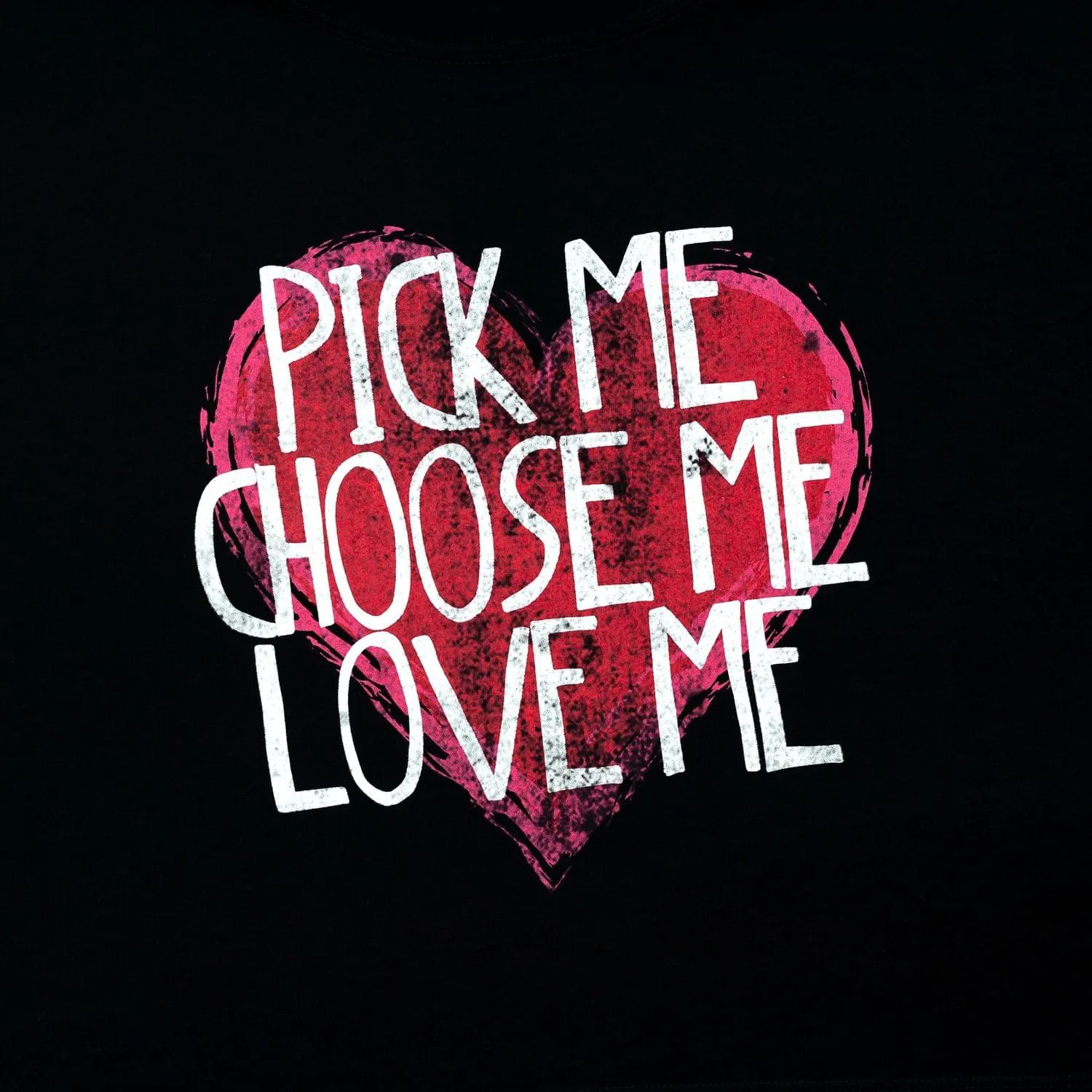 Greys Anatomy "Pick Me" Women's Black Crop Top