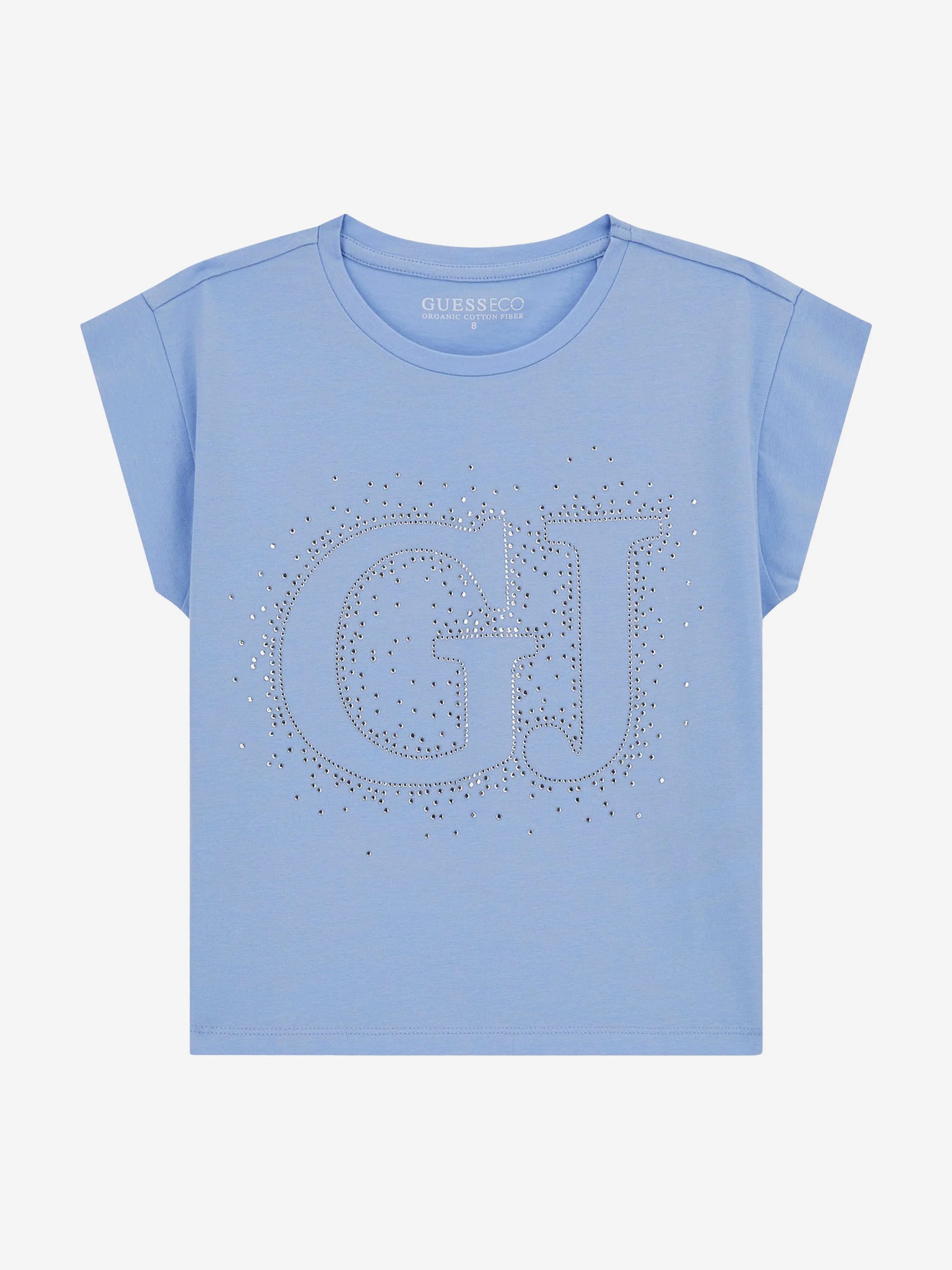 Guess Girls Logo T-Shirt in Blue