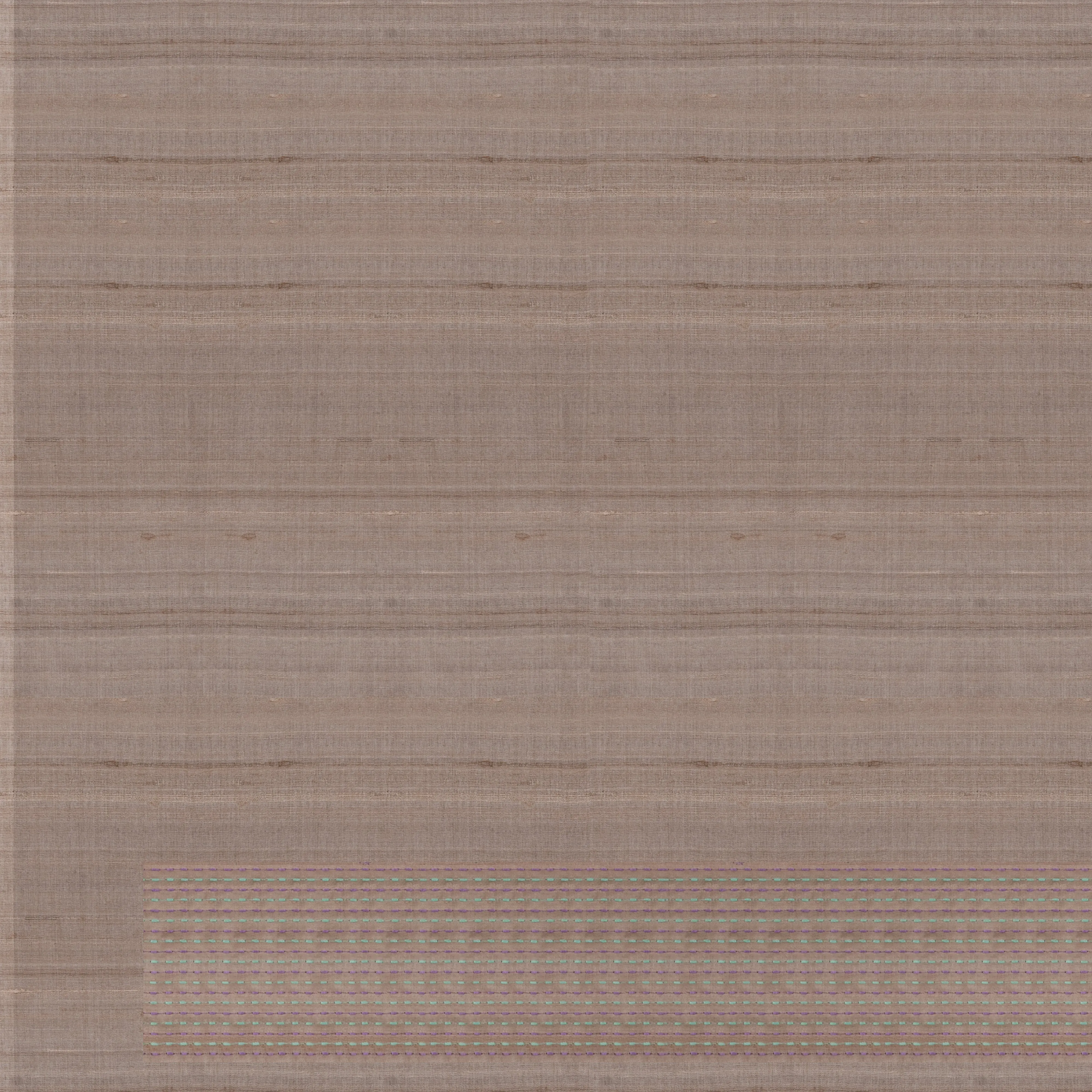 Handwoven Cream Tussar Silk Saree - 2574N030047DSC